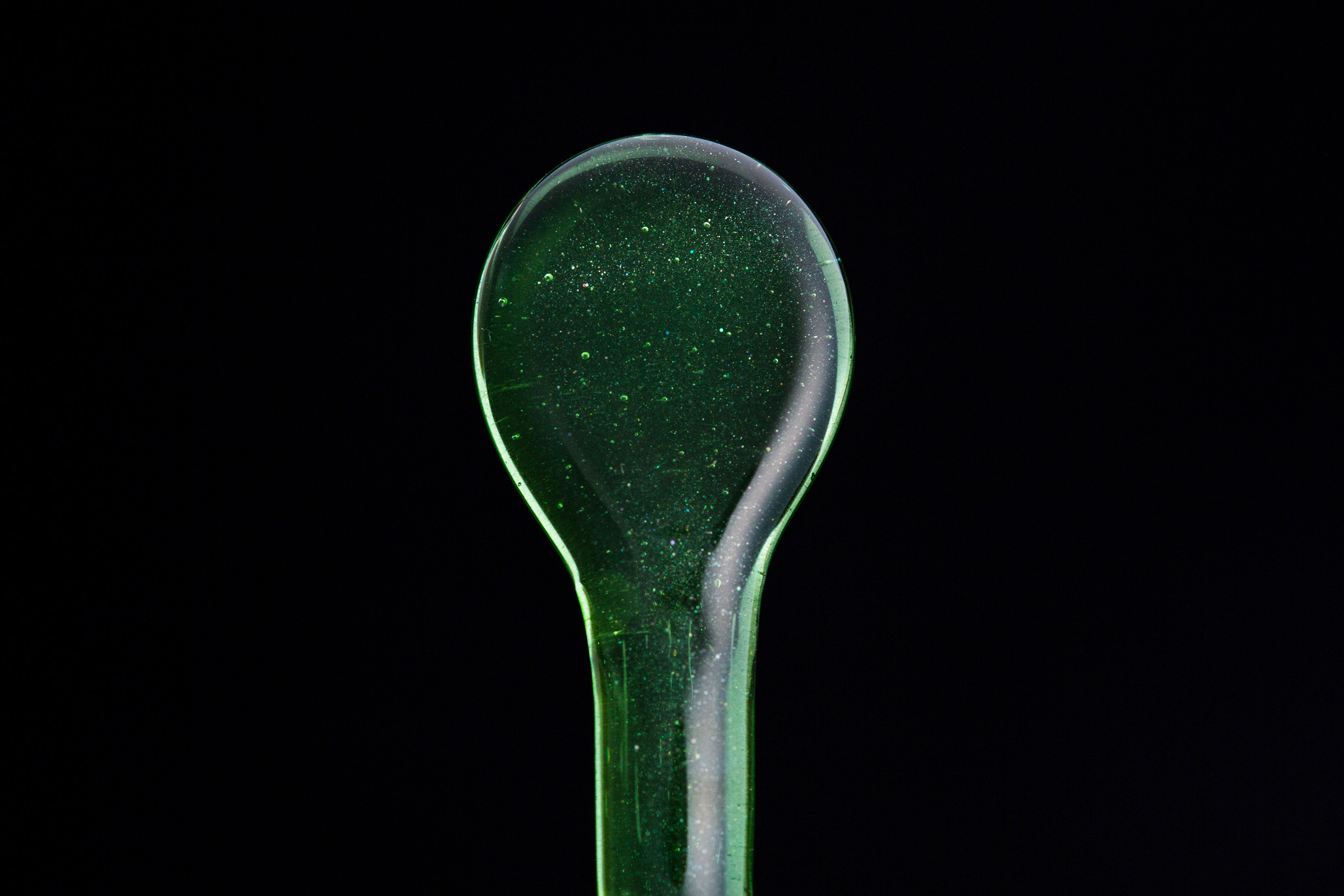 Green Stardust Glass