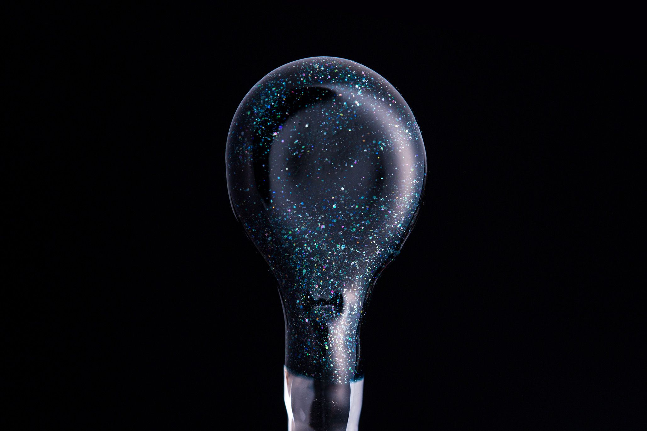 Heavy Green Leprechaun Glass